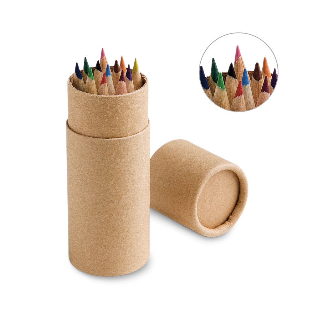 CRICKET - Mini Lápis de Cor 12 Cores no Tubo Kraft - Ref. 51752