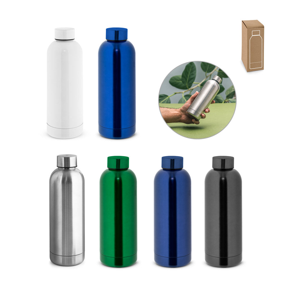 ODIN METTALIC - Squeeze em aço inox (90% reciclado) 550ml - Ref. 94288 &