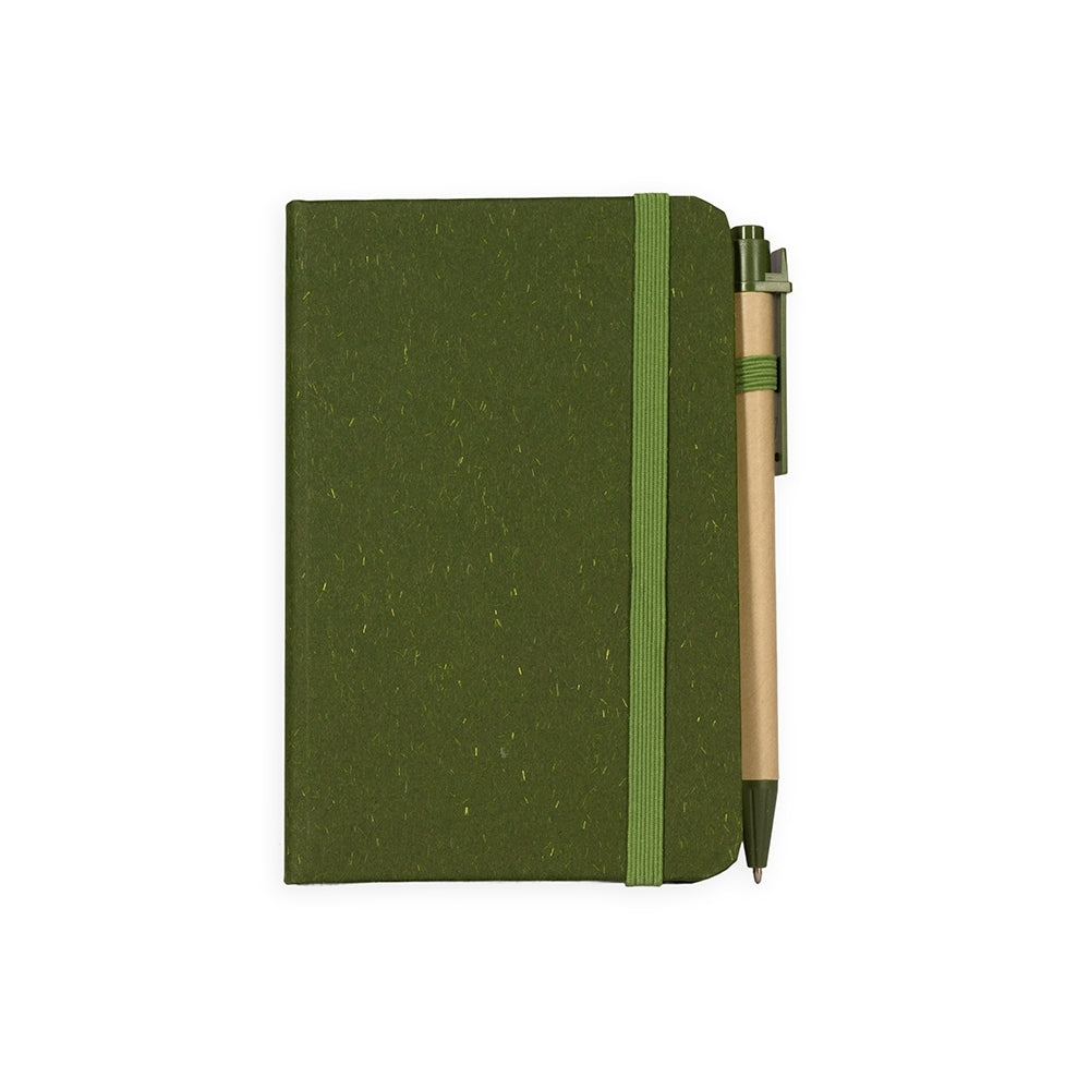 PINHEIRO - Caderno Pequeno A6 Palha de Trigo com Caneta - Ref. 8288