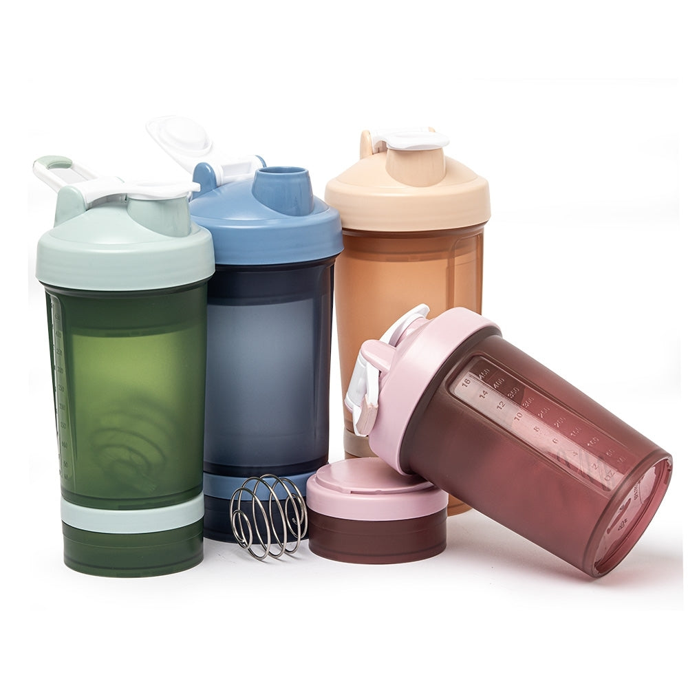 CARIANI - Coqueteleira com 3 Compartimentos - 500ml + 150ml + 100ml - Ref. 18786