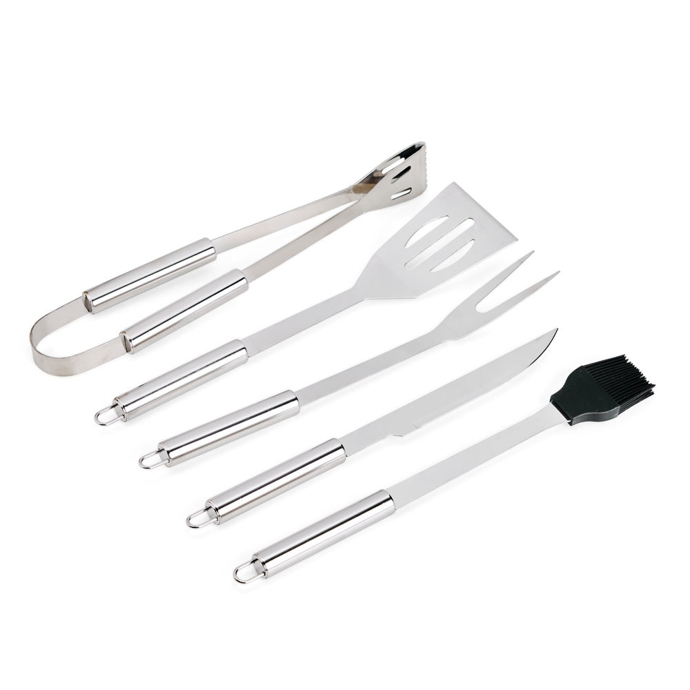 ALMIRO - Kit Churrasco 5 Peças Aço Inox - Ref. 08217