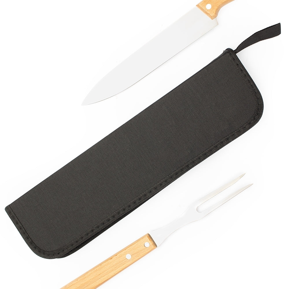 SALOMÃO II - Kit Churrasco 2 Peças com Case - Ref. 07447B