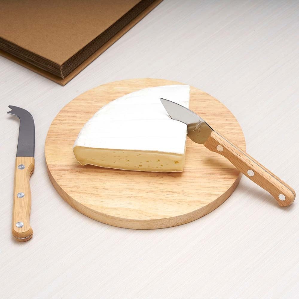 PADANO - Kit Queijo 3 Peças com Tábua em Estojo Kraft - Ref. 08222