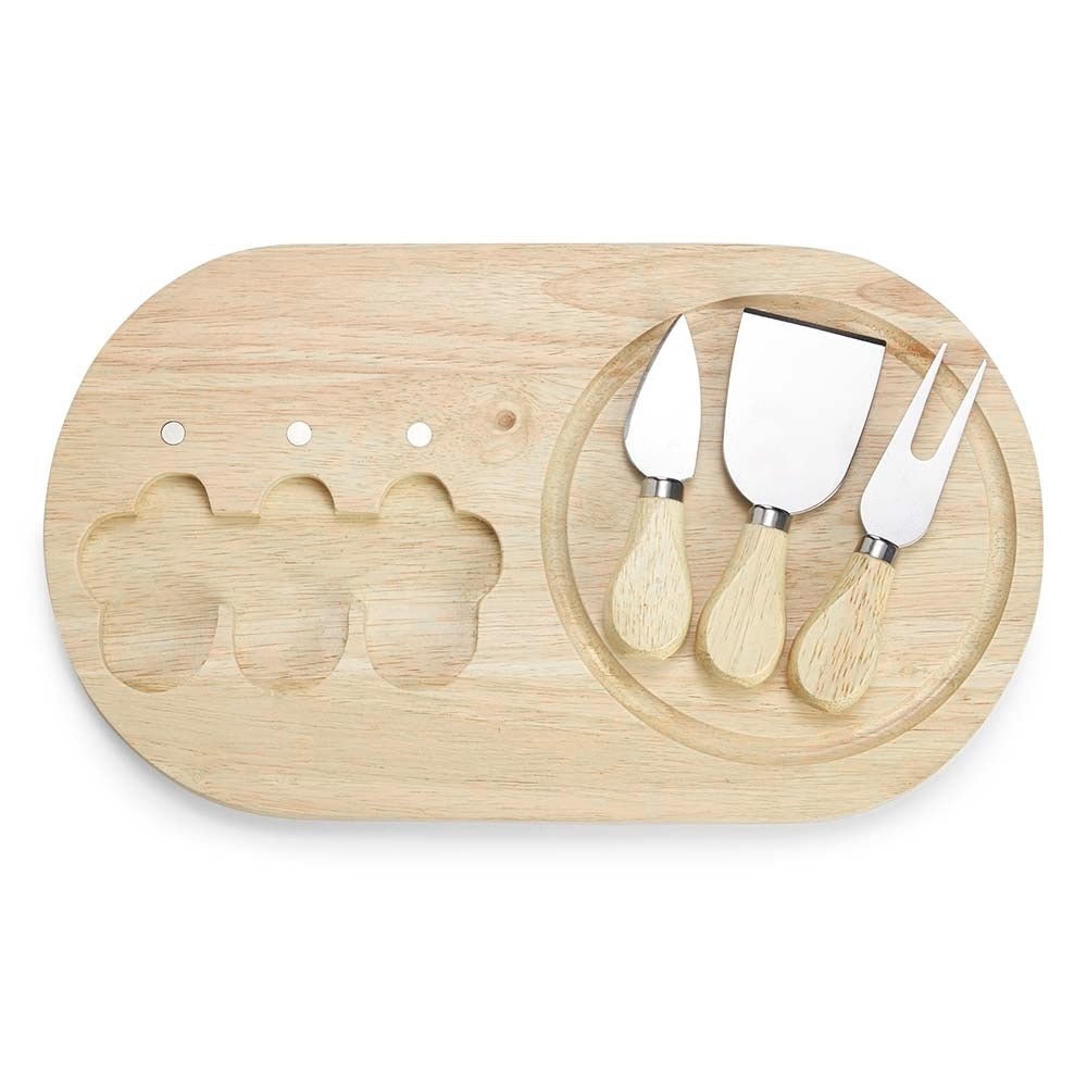 REGGIANO - Kit Queijo Magnético 4 Peças com Tábua - Ref. 03222B