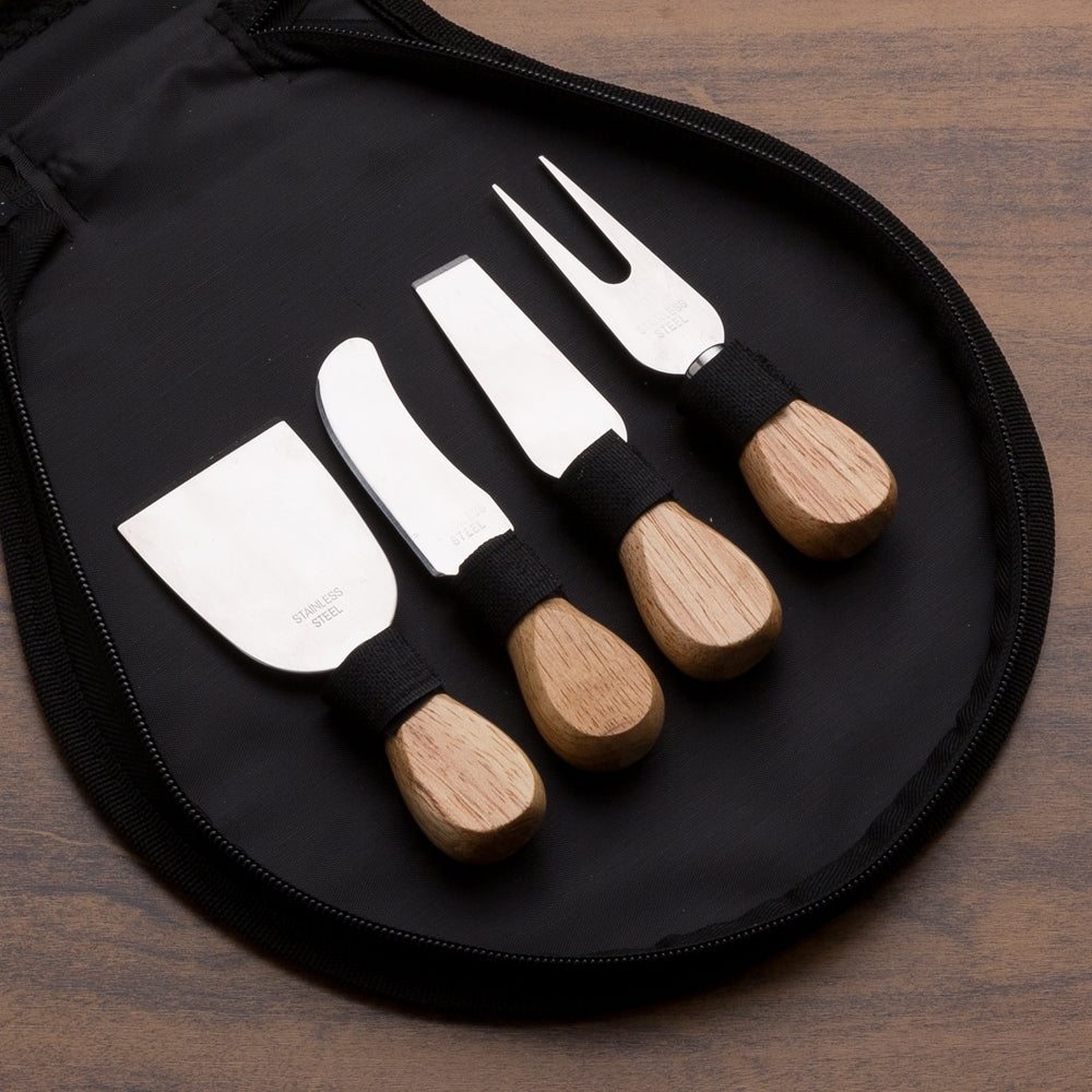 PECORINO - Kit Queijo com Case e Tábua - 5 Peças - Ref. 12222