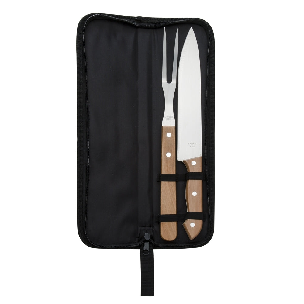 SALOMÃO - Kit Churrasco 2 Peças com Case - Ref. 07447