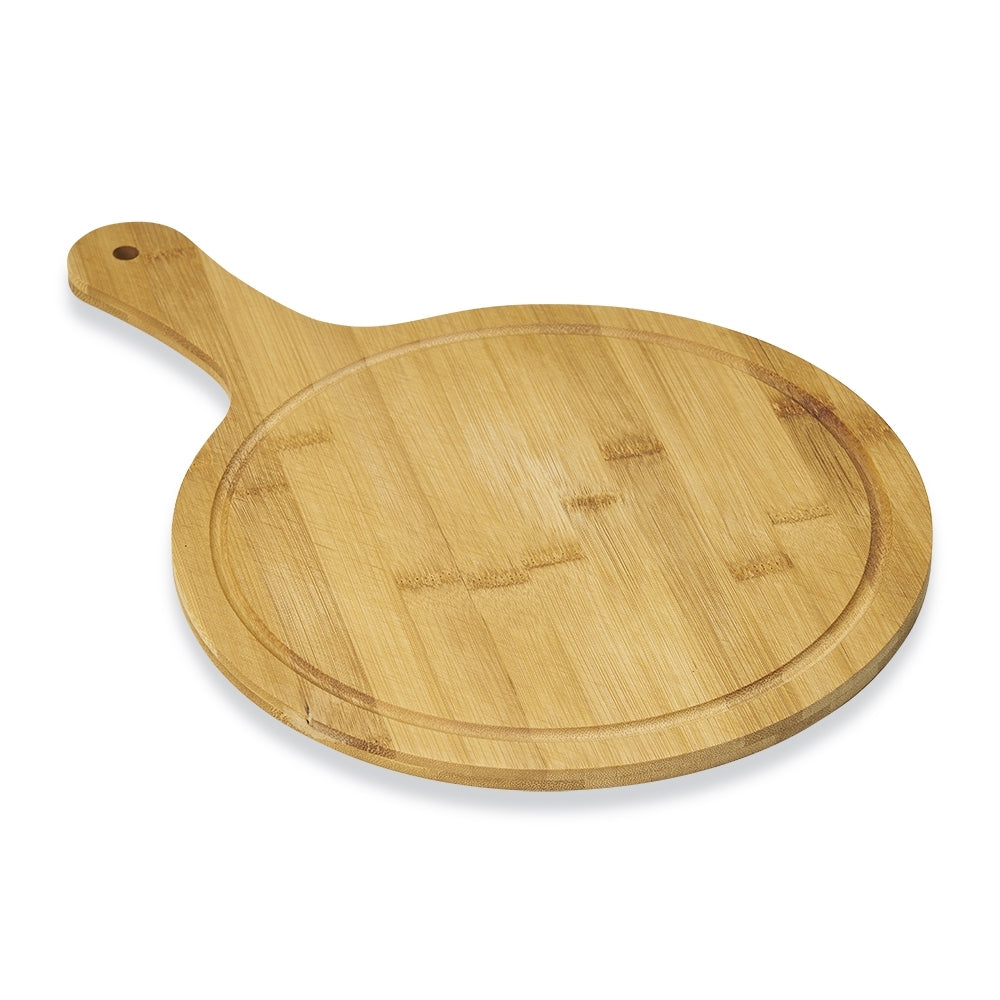 KADA III - Tábua de Carne, Pizza ou de Corte Redonda com Cabo - 26x38cm - Ref. 18664G