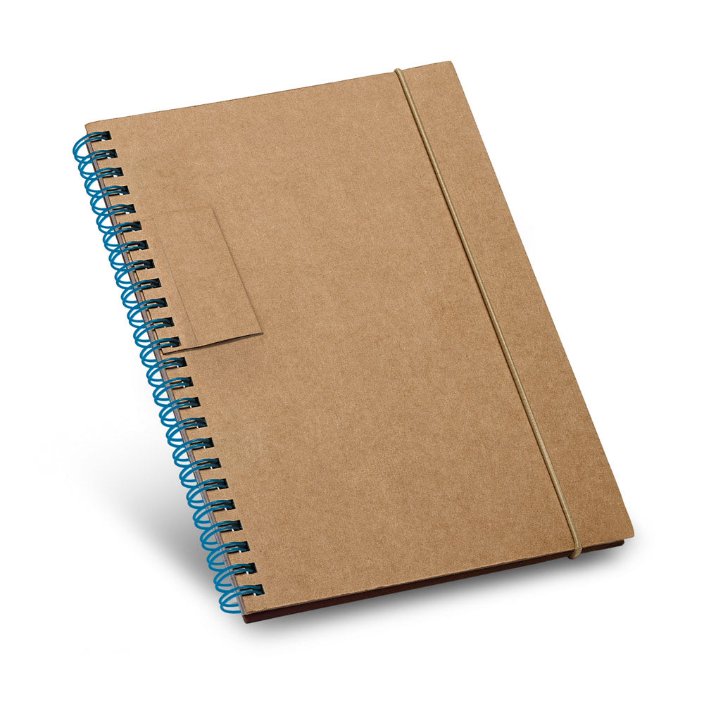 GARDEN - Caderno B6 Capa Dura em Cartão Kraft com Suporte de Caneta - Ref. 93708