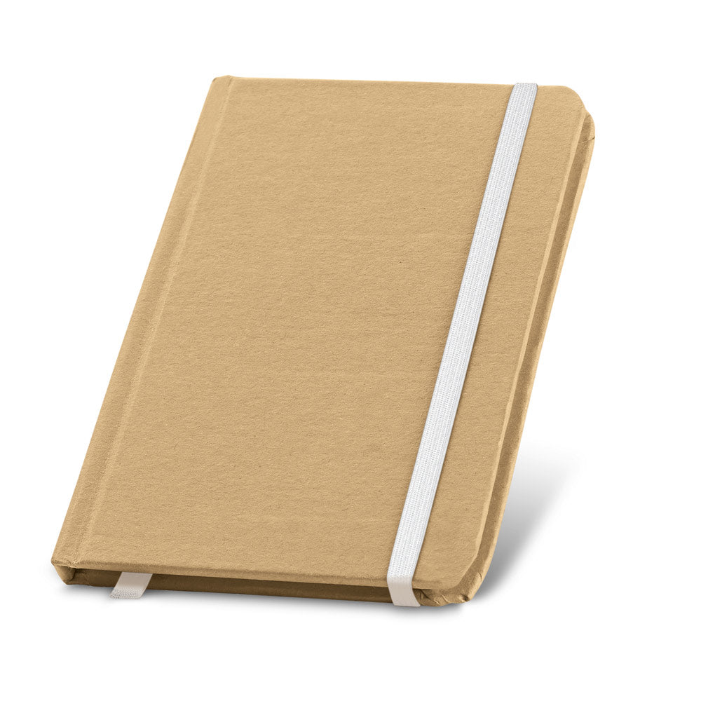 FLAUBERT - Caderno A6 Capa Dura Kraft e Elástico Colorido Sem Pauta - Ref. 93709