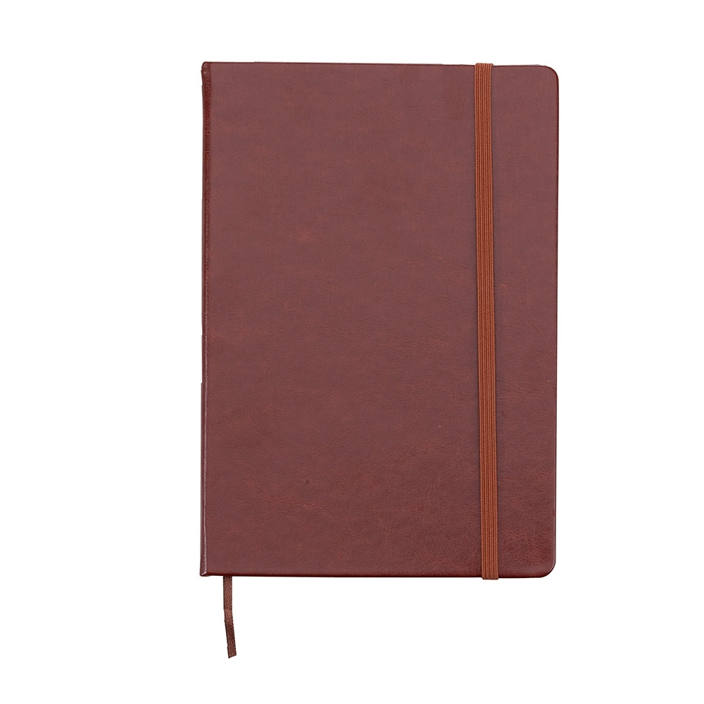 NUNES - Caderno A5 Folhas Lisas Couro Sint. - Ref. 03005