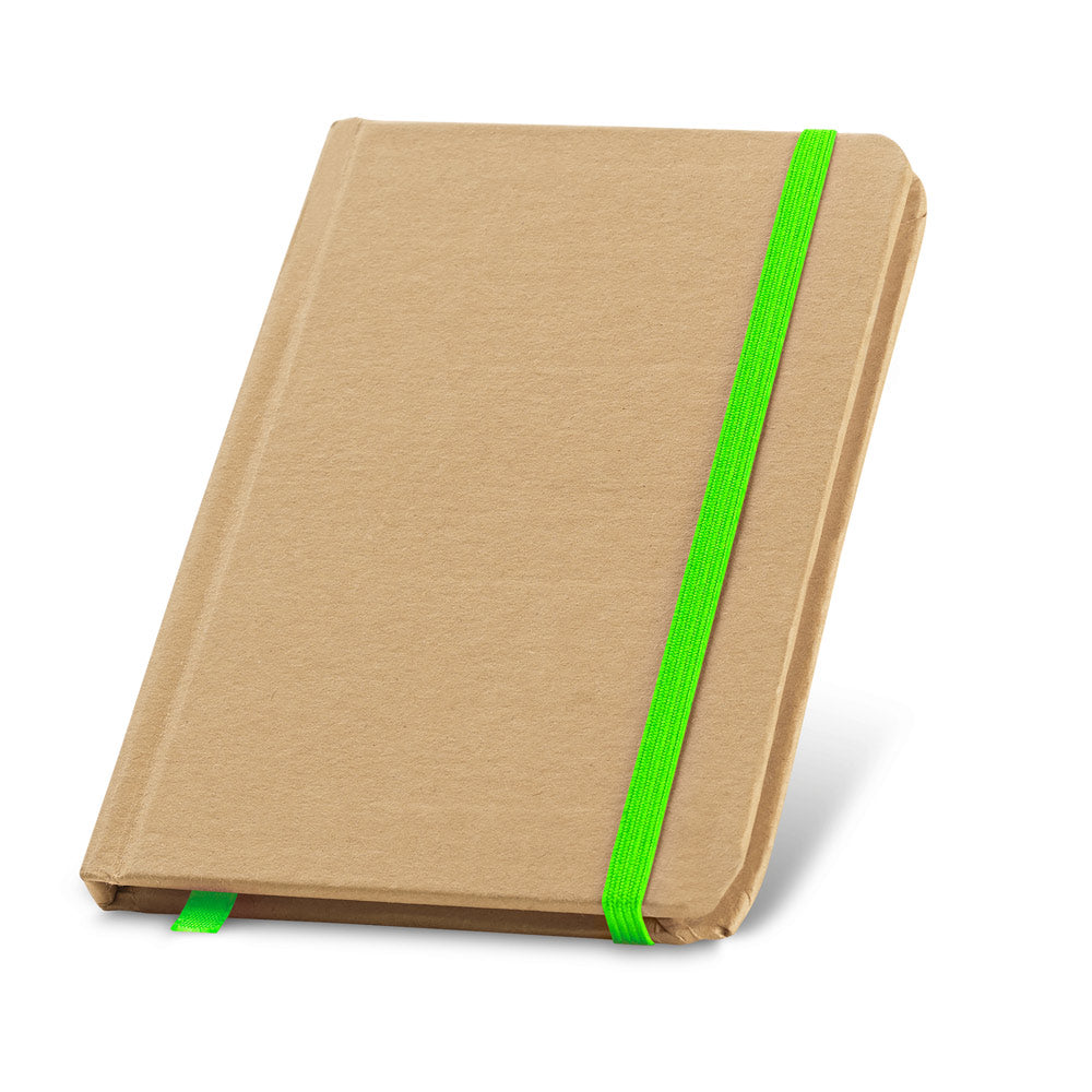 FLAUBERT - Caderno A6 Capa Dura Kraft e Elástico Colorido Sem Pauta - Ref. 93709