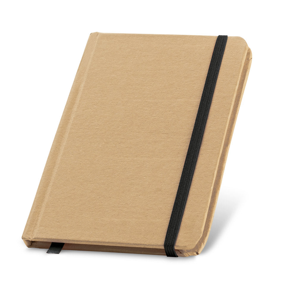 FLAUBERT - Caderno A6 Capa Dura Kraft e Elástico Colorido Sem Pauta - Ref. 93709