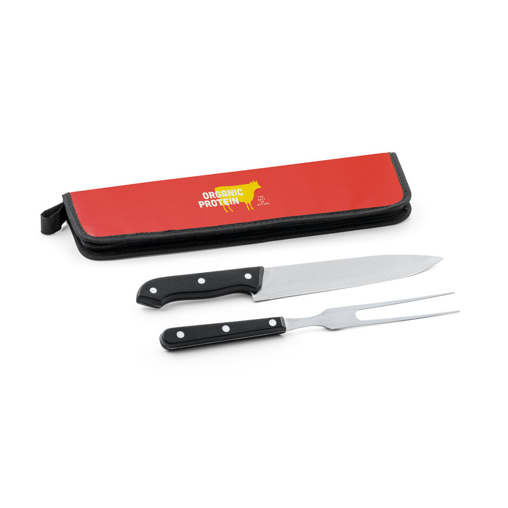 JULLEMIER - Kit Churrasco Case Nylon 2 Peças - Ref. 94137