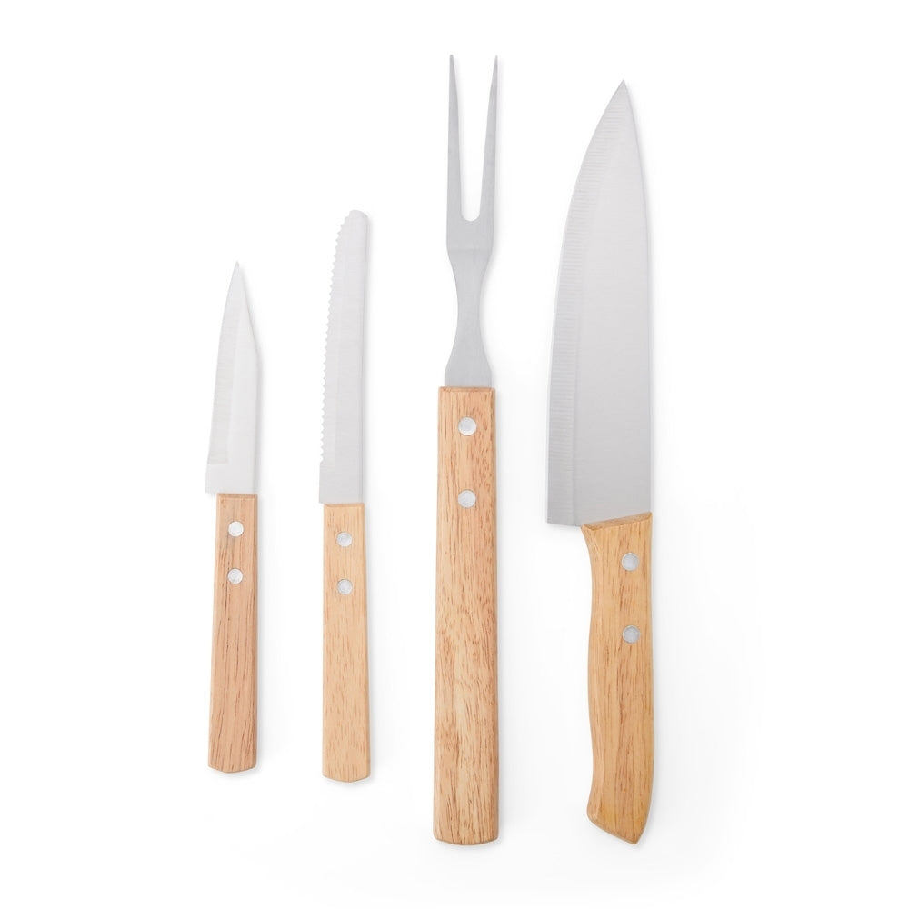 OLIVIER - Kit Churrasco 5 Peças com Tábua de Bambu - Ref. 14697B