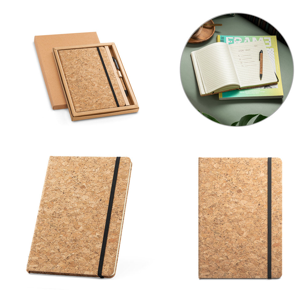 FREUD II - Kit Caderno Cortiça e Caneta - Ref. 53631