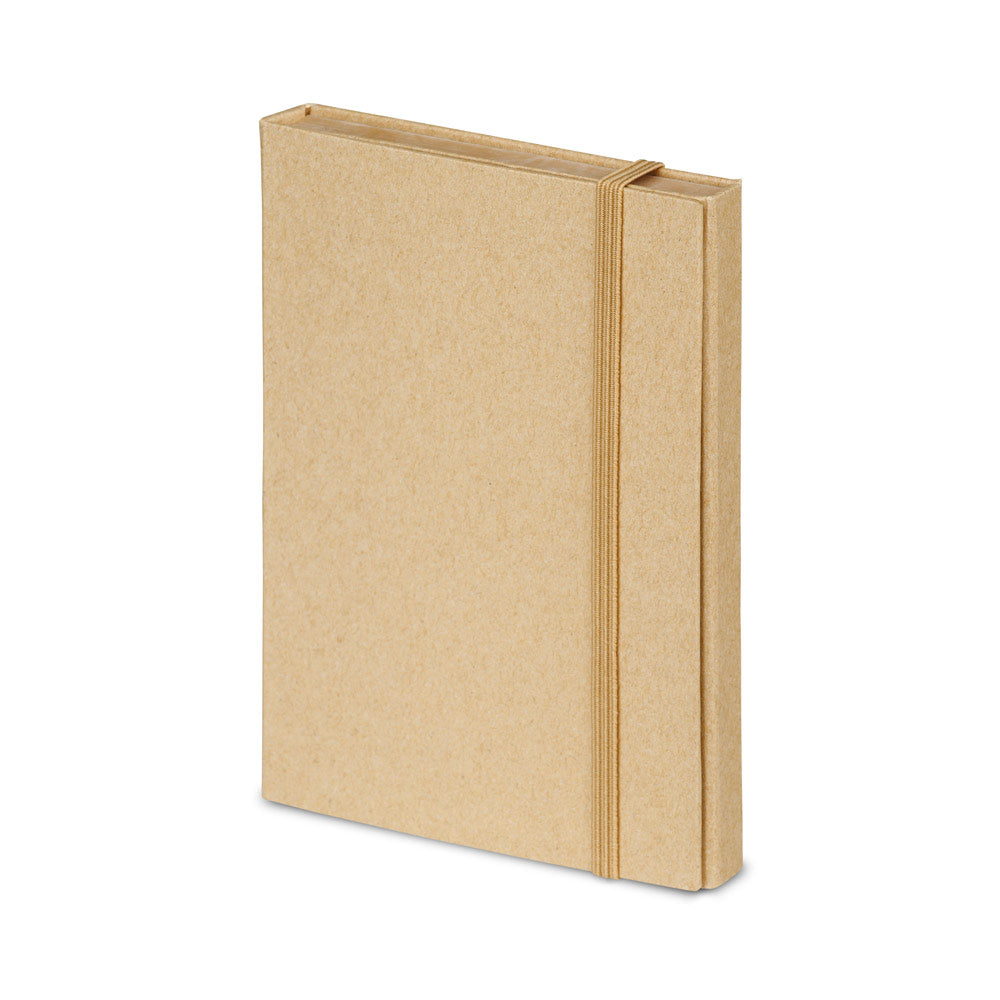 ELIOT - Bloco de Anotações Kraft Pautado Kit Caneta, Blocos Auto Adesivos e Régua - Ref. 93792
