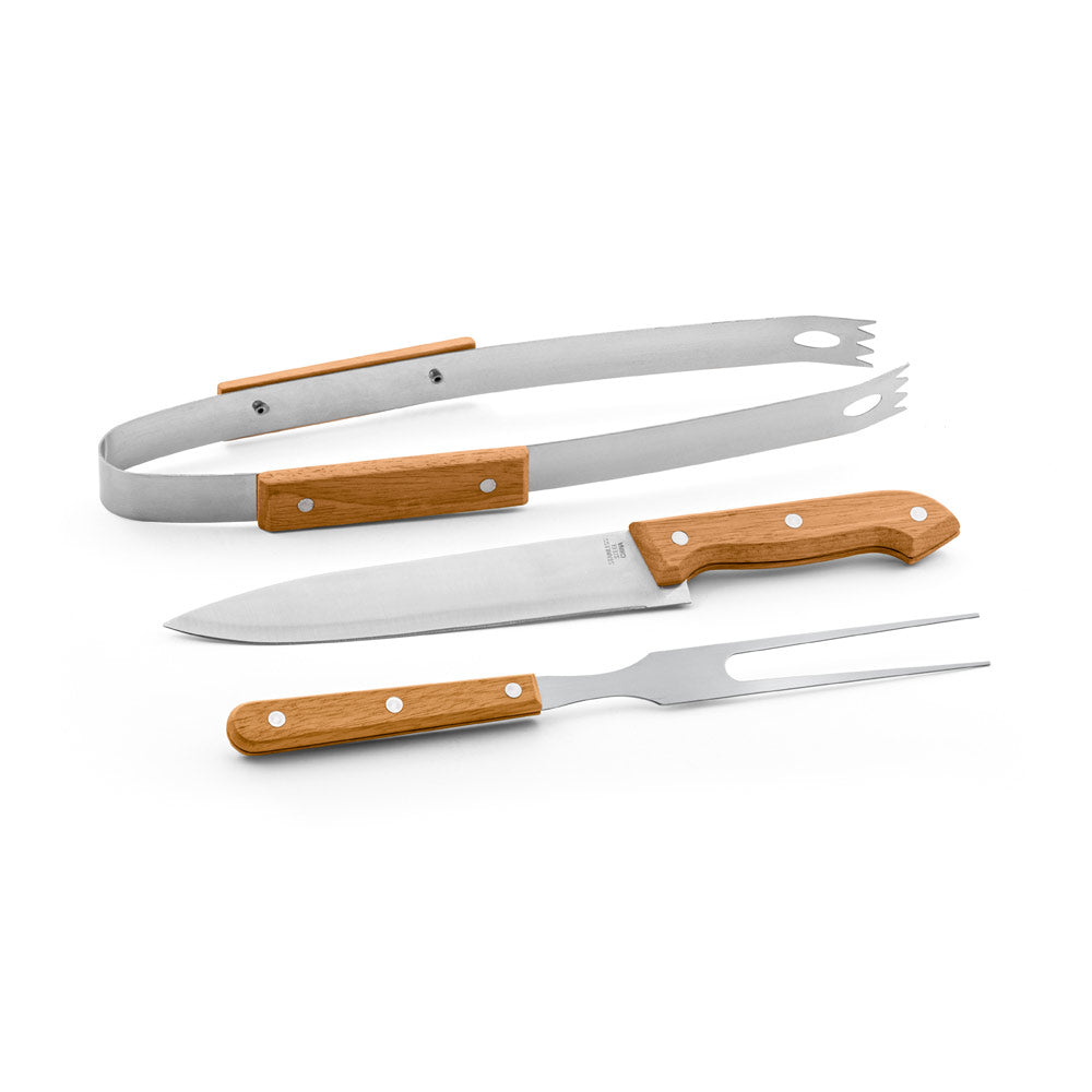 GARLIC - Kit Churrasco 3 Peças Case Nylon - Ref. 94145