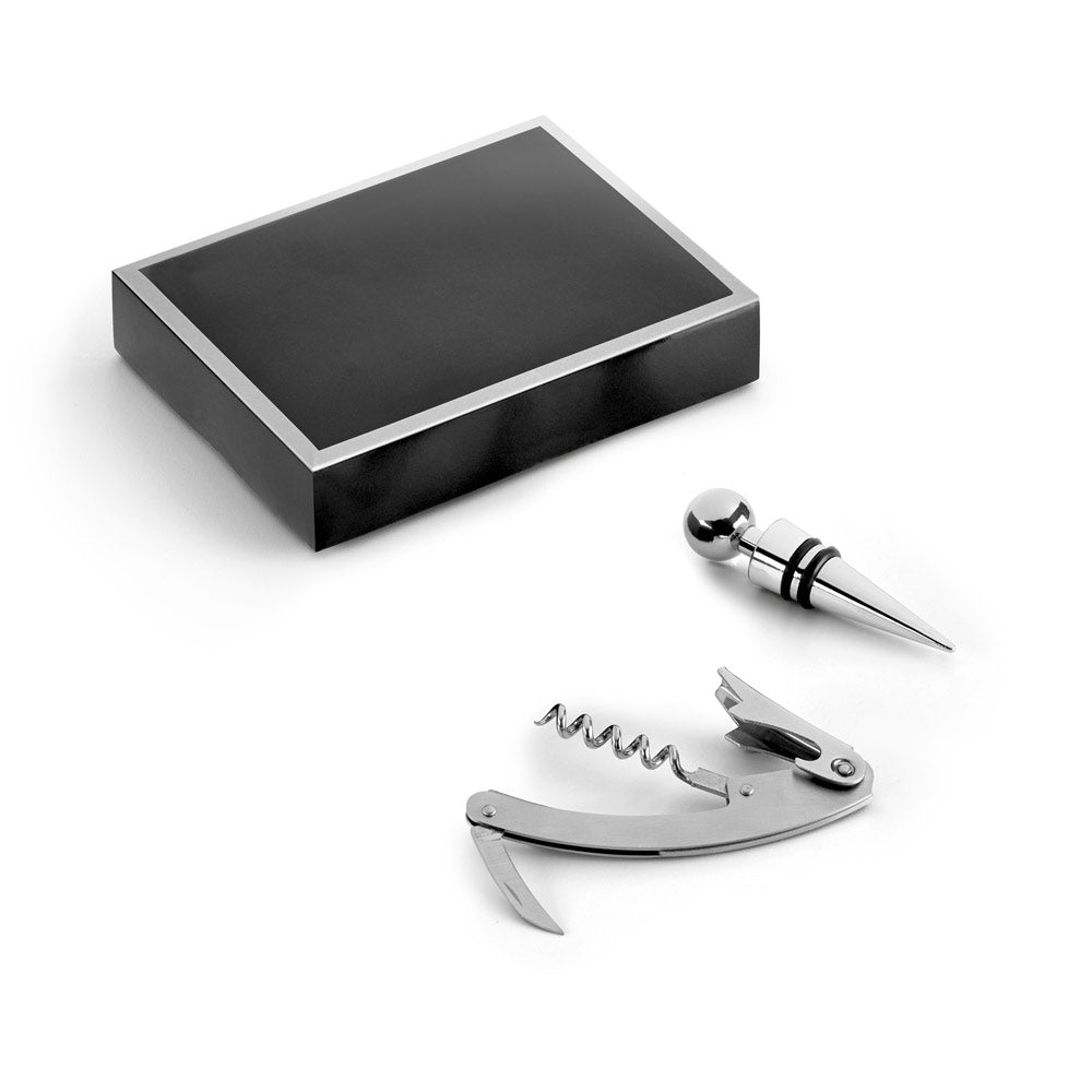 BARREL - Kit para Vinho 2 Peças em Inox - Ref. 94191