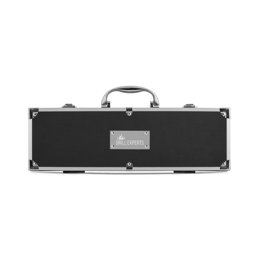 VALASTRO - Kit Churrasco Maleta Preta e 5 Peças Aço Inox - Ref. 94109