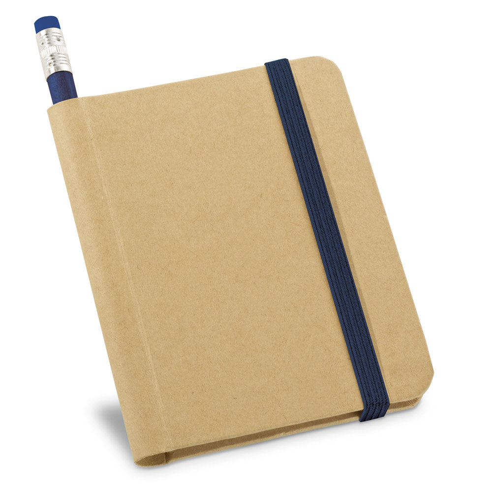 BRONTE - Mini Caderno A7 Capa Dura Kraft Sem Pauta com Lápis - Ref. 93422