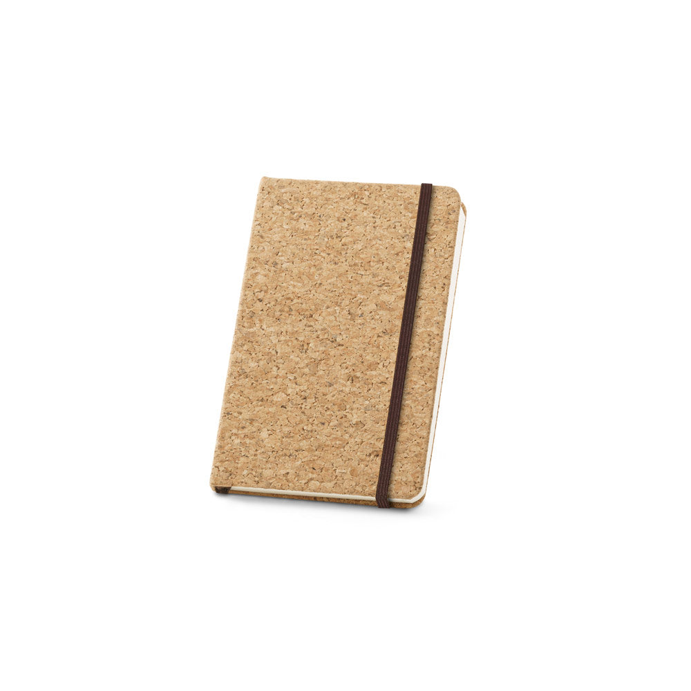RUSHDIE A6 - Caderno Capa Dura Cortiça com Suporte de Caneta Sem Pauta - Ref. 53808