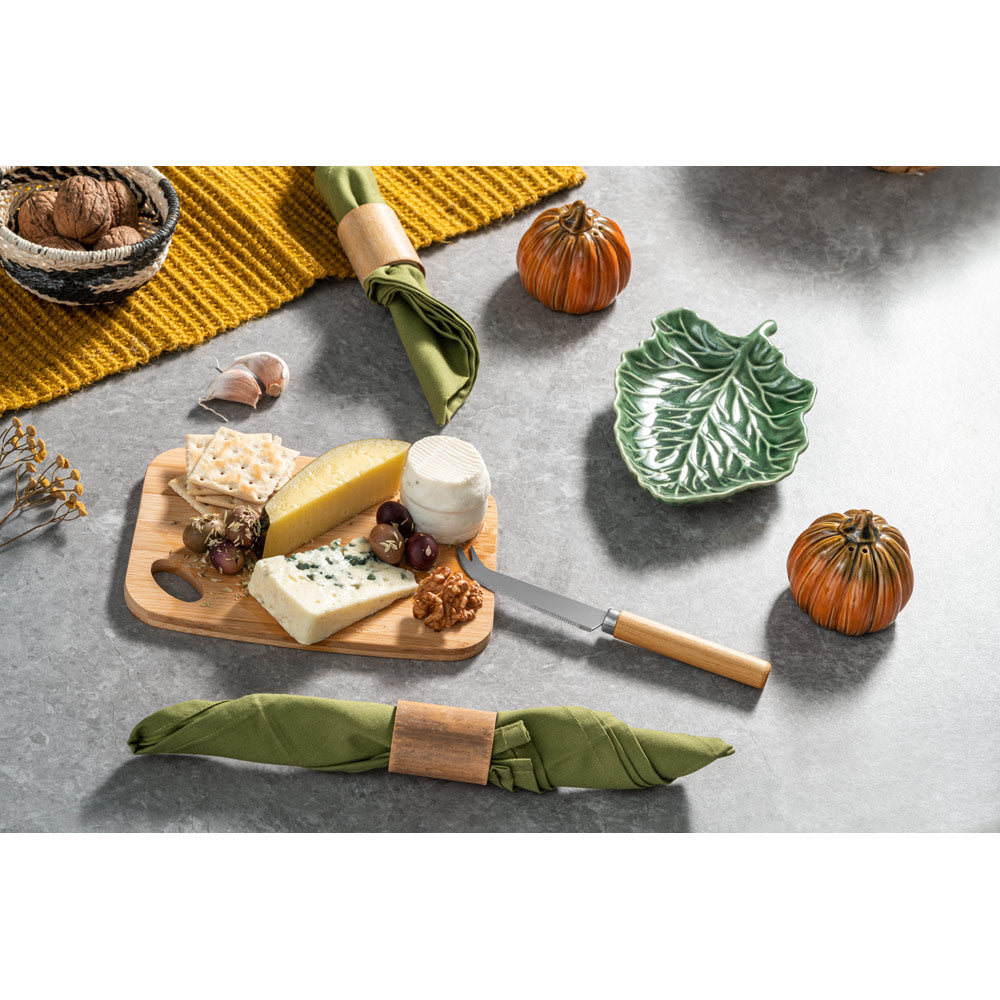 CAPPERO - Kit de Queijo com Tábua e Faca em Bambu - Ref. 94028