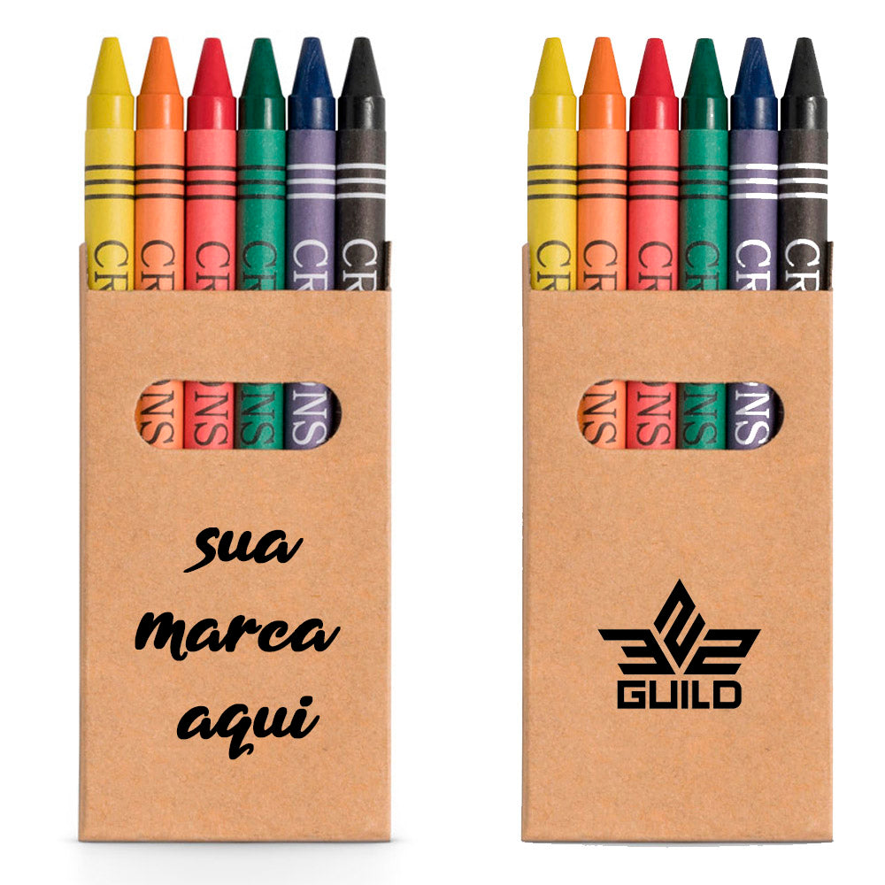 EAGLE - Caixa de Giz de Cera c/ 6 - 51754 | Lotes de 10 a 10.000 peças