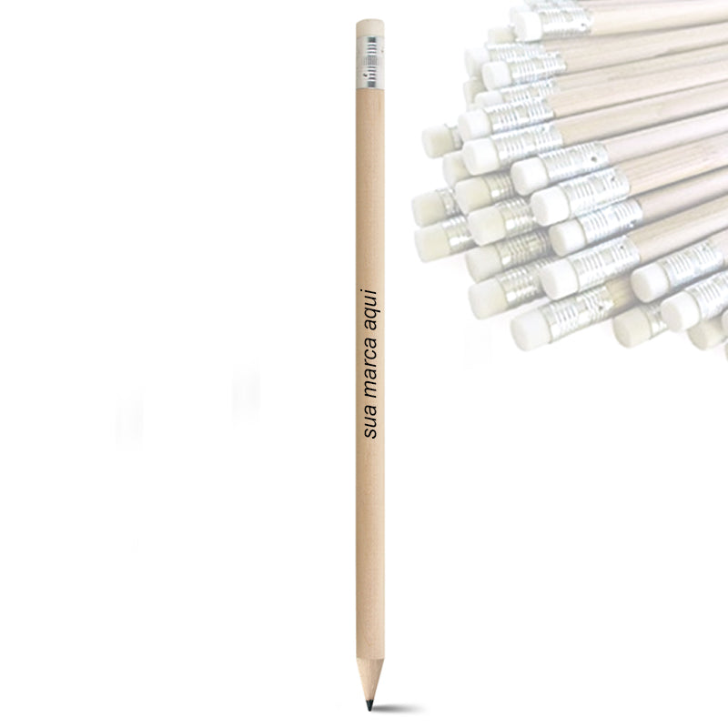 CORNWELL - LÁPIS ECOLÓGICO COM BORRACHA - 51716 | Lotes de 25 a 10.000 peças
