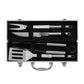 PATRÍCIO II - Kit Churrasco Maleta 4 Peças - Aço Inox - Ref. 01644