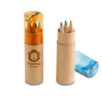 ROLS - Mini Lápis de Cor 12 Cores Tubo Kraft com Apontador - Ref.51751