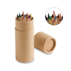 CRICKET - Mini Lápis de Cor 12 Cores no Tubo Kraft - Ref. 51752