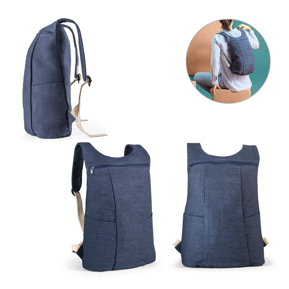 DENIM BPACK - Mochila Casual em Denim Reciclado - Ref. 92094