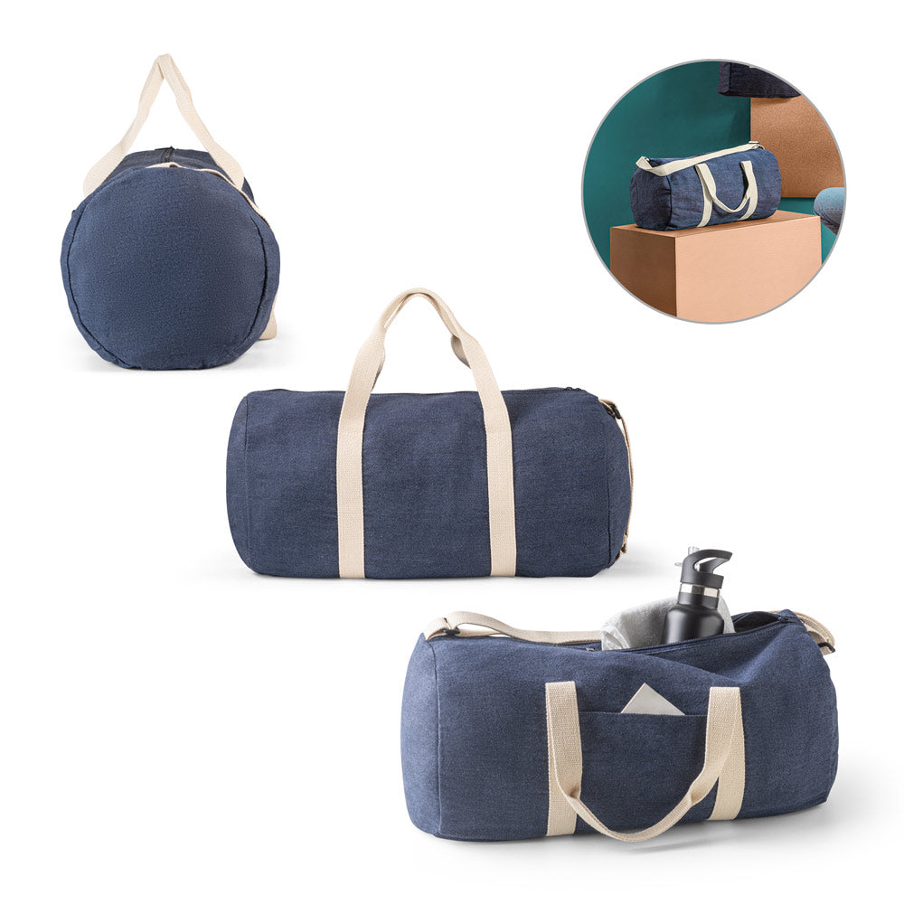 DENIM BAG - Bolsa Esportiva ou Viagem em Denim Reciclado Personalizada - 25l - REf. 92095
