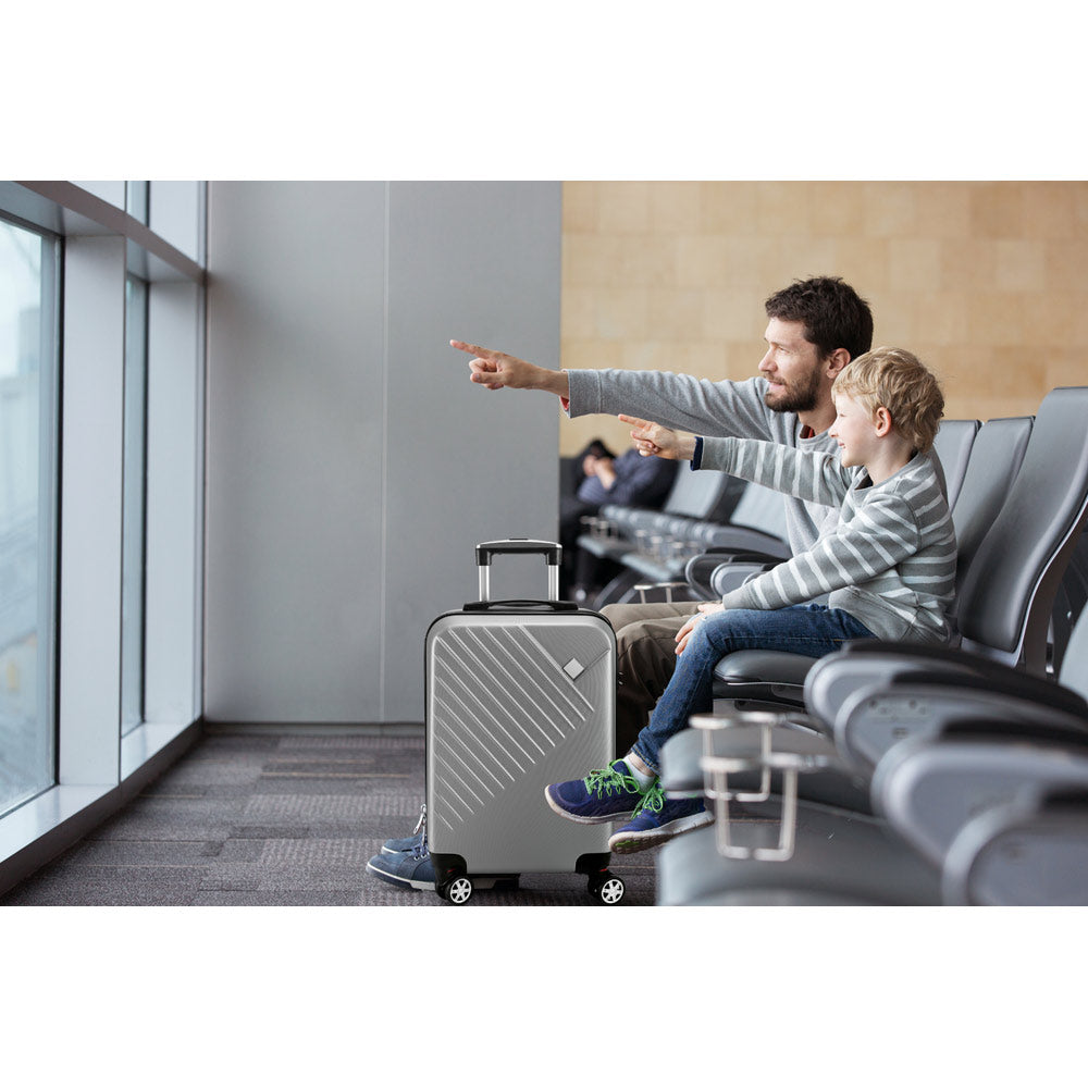 BUENOS AIRES - Mala de Viagem Executivo em ABS Personalizada - 35,5 x 55,5 x 22,5 cm - 37l - Ref. 92186