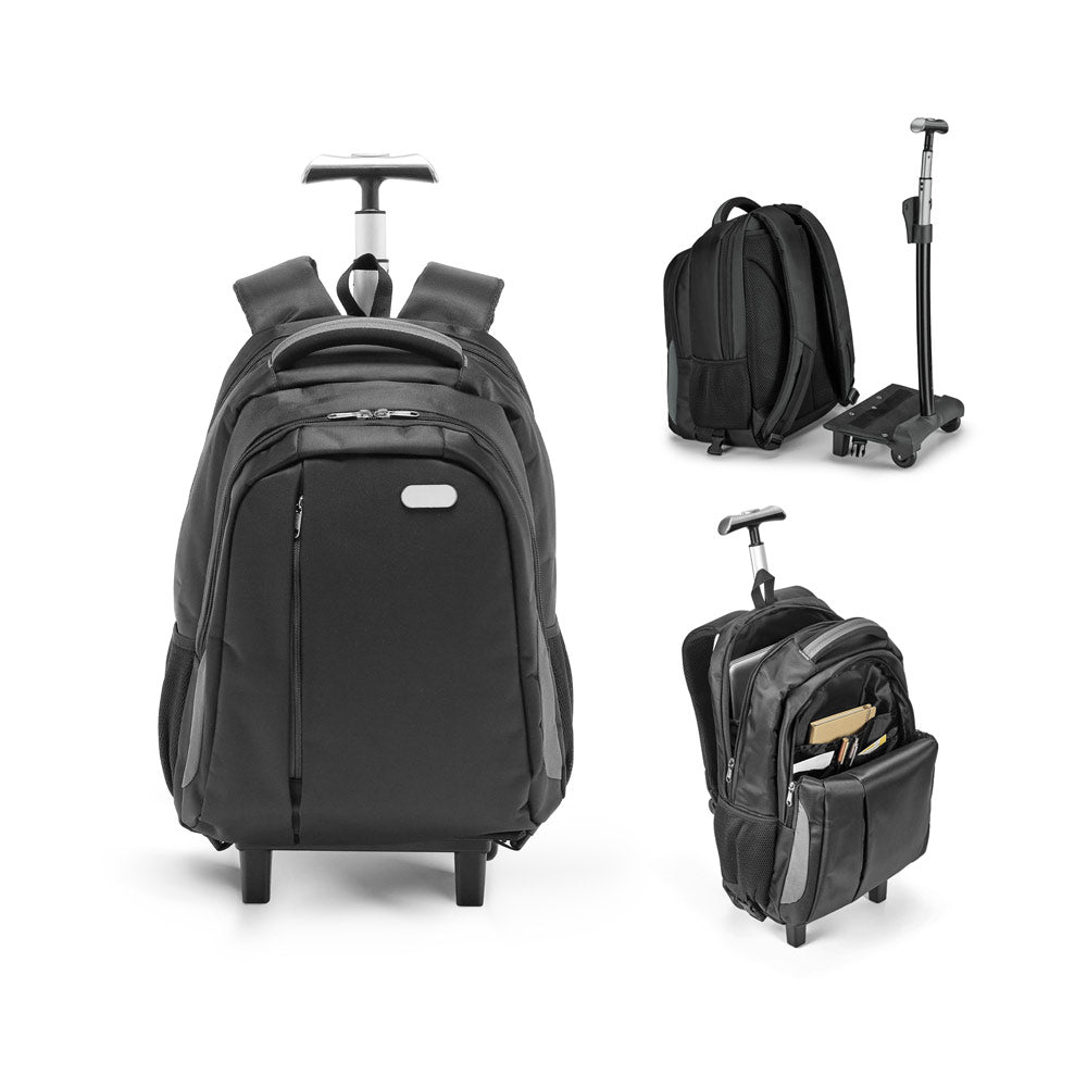 MIAMI - Mochila Trolley Impermeável para Notebook 17" 2 Rodas Sist Proteção Integrado - 30l - Ref. 92293