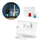 DENIRO - Necessaire Hermética em PVC com 3 frascos - 190 x 155 x 40 mm - Ref. 92722