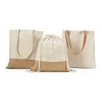 FERIA - Sacola Ecobag 100% Algodão e Alças de Cortiça 45 x 40 x 10,5 - Ref. 92869