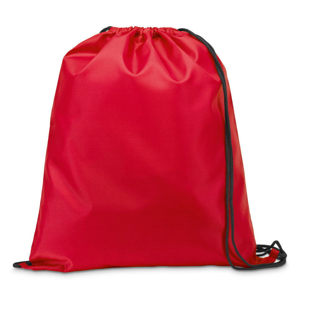 CARNABY - Sacola tipo mochila em 210D com cordões em preto - Ref. 92910