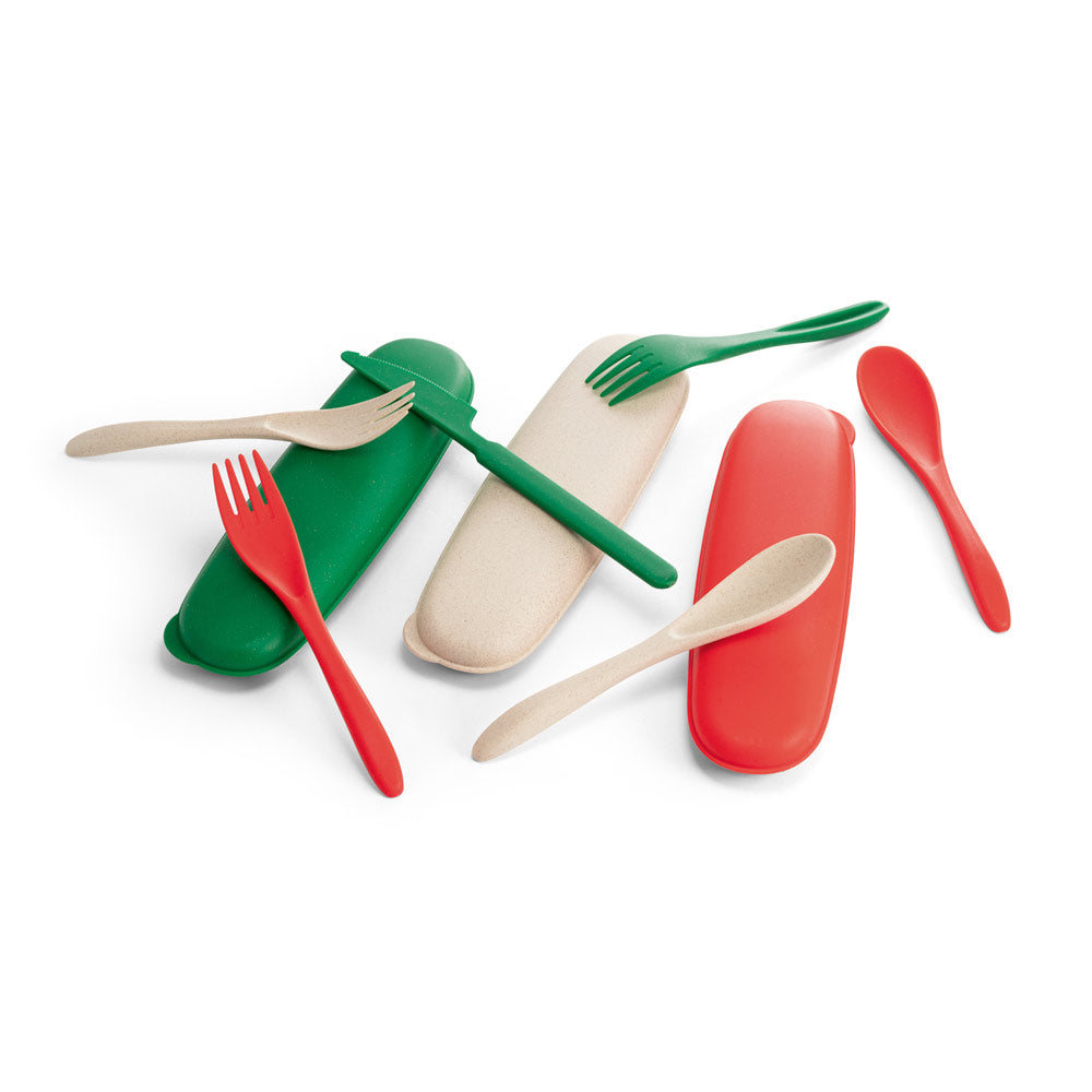 TAHINI - Kit 3 Talheres em Fibra de Bambu - Ref. 94055