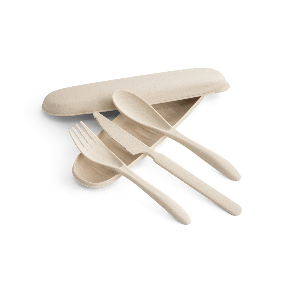 TAHINI - Kit 3 Talheres em Fibra de Bambu - Ref. 94055
