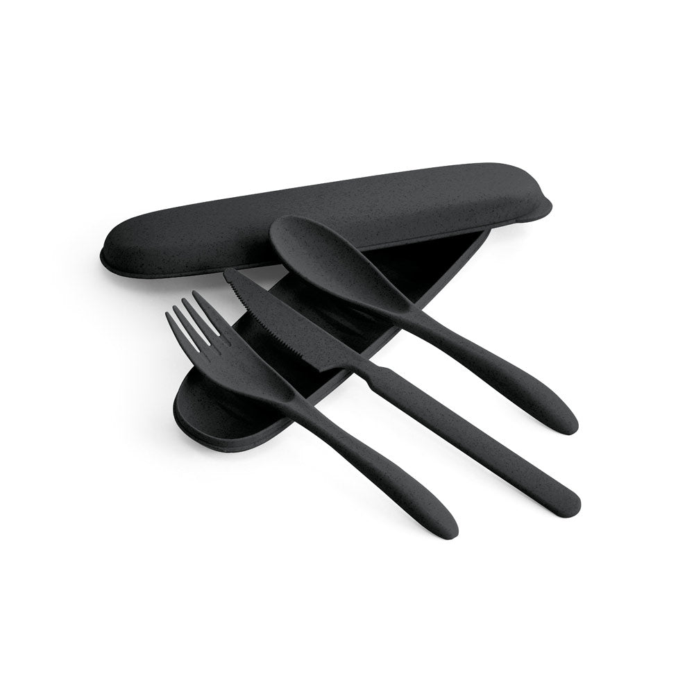 TAHINI - Kit 3 Talheres em Fibra de Bambu - Ref. 94055