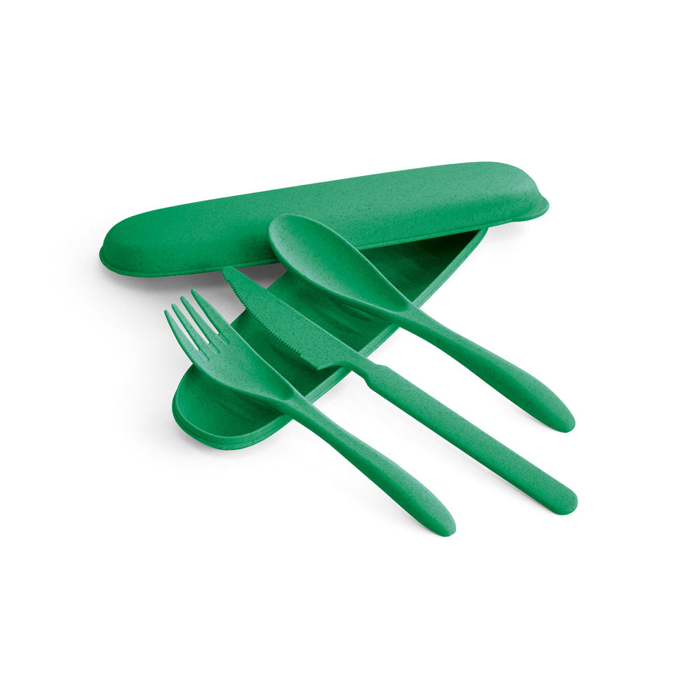 TAHINI - Kit 3 Talheres em Fibra de Bambu - Ref. 94055
