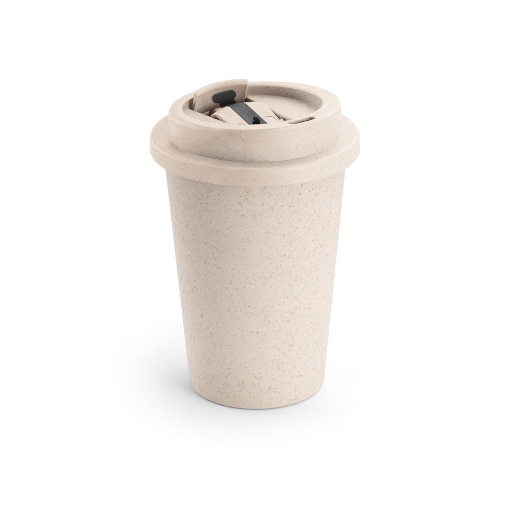 TOFFA - Copo de Viagem em Fibra de Bambu e PP Tampa Flip Top 380 ml - Ref. 94066