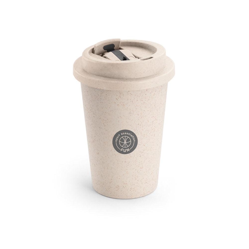 TOFFA - Copo de Viagem em Fibra de Bambu e PP Tampa Flip Top 380 ml - Ref. 94066