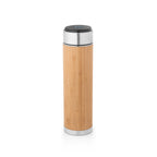 JOSHUA - Garrafa Térmica em Aço Inox e Bambu com Termômetro Digital - 430ml - Ref. 94296