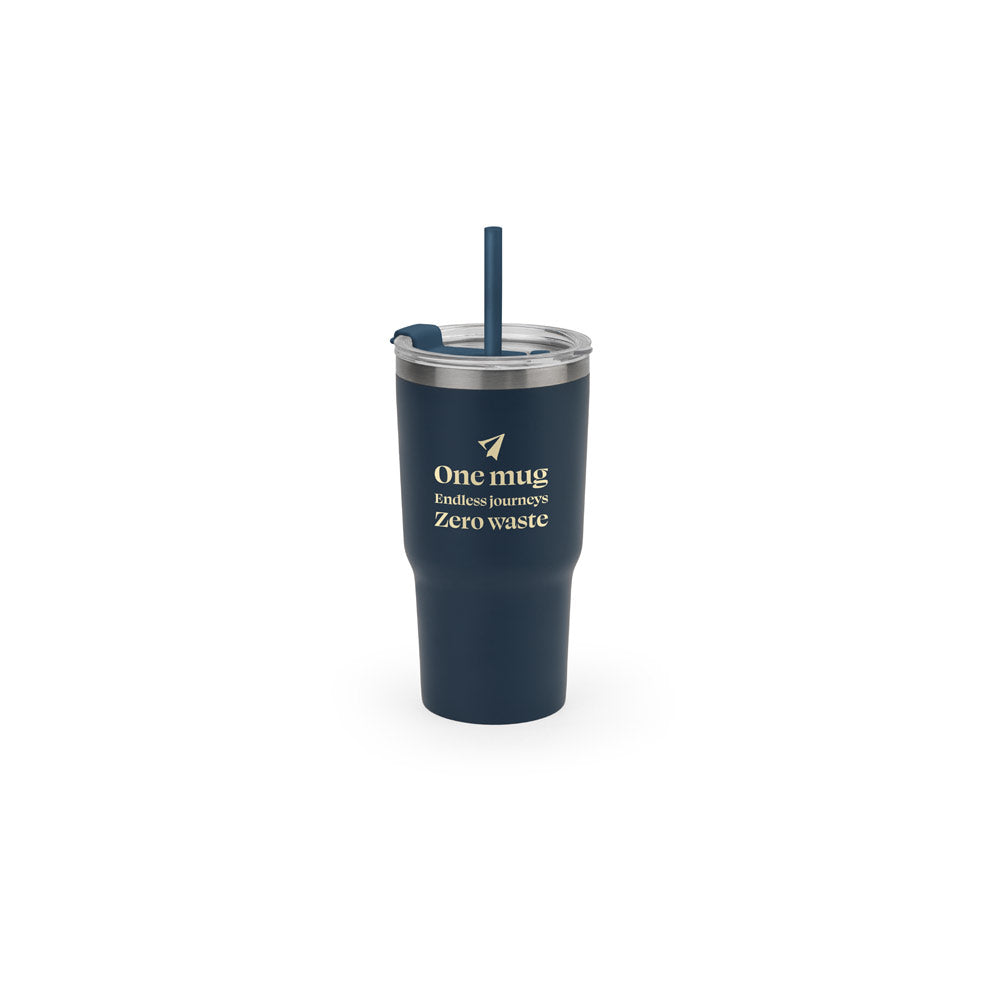 JOYNER M - Copo Térmico de Viagem em Aço Inox 91% Reciclado 600 ml - Ref. 94372