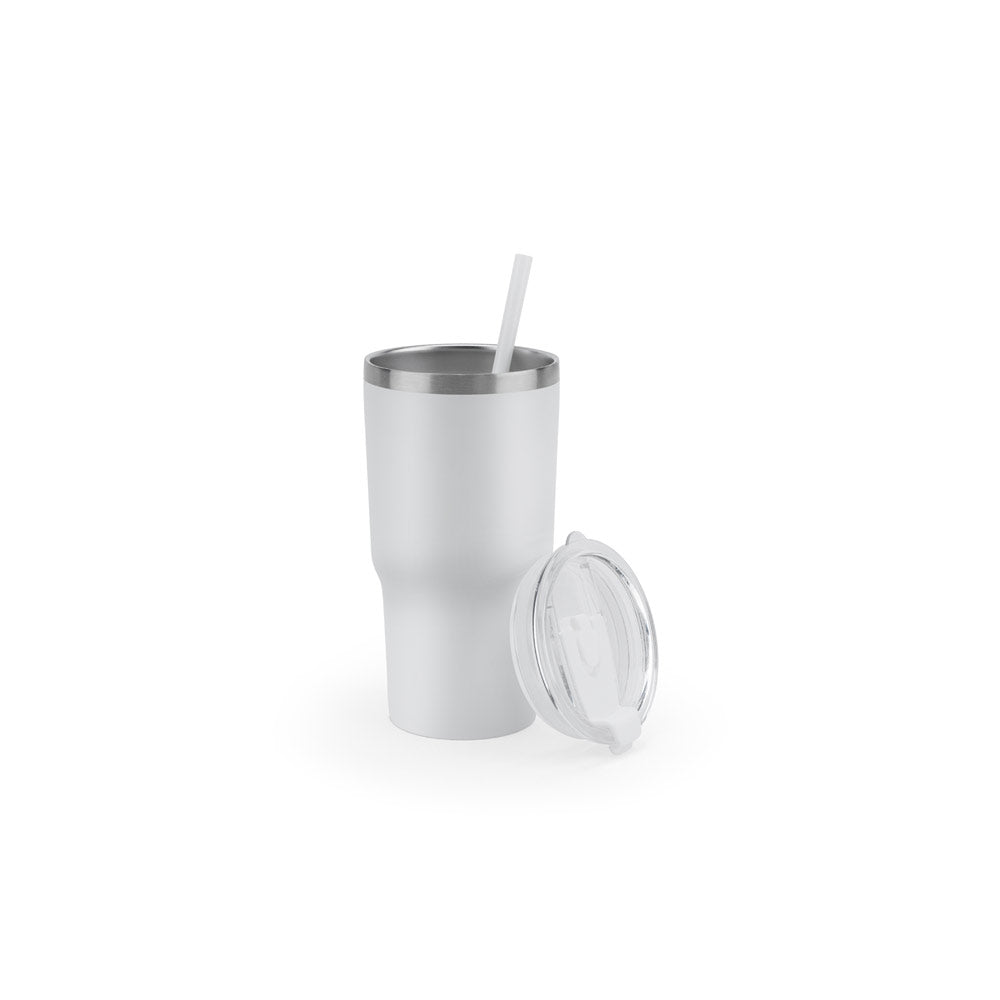 JOYNER M - Copo Térmico de Viagem em Aço Inox 91% Reciclado 600 ml - Ref. 94372