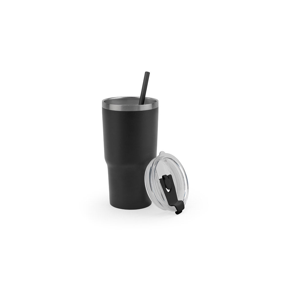JOYNER M - Copo Térmico de Viagem em Aço Inox 91% Reciclado 600 ml - Ref. 94372