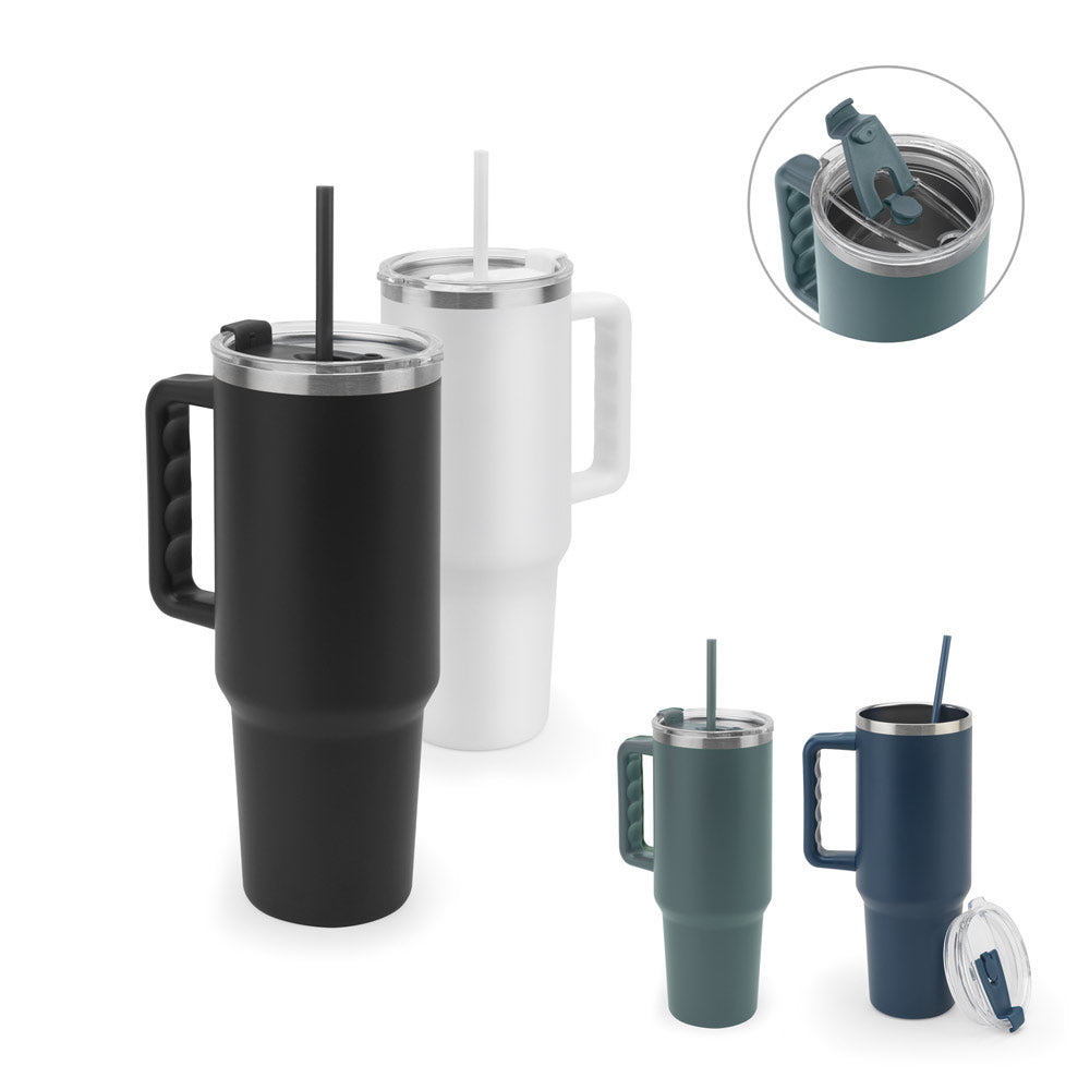 JOYNER XL - Copo Térmico de Viagem em Aço Inox 91% Reciclado 1300 ml - Ref. 94373