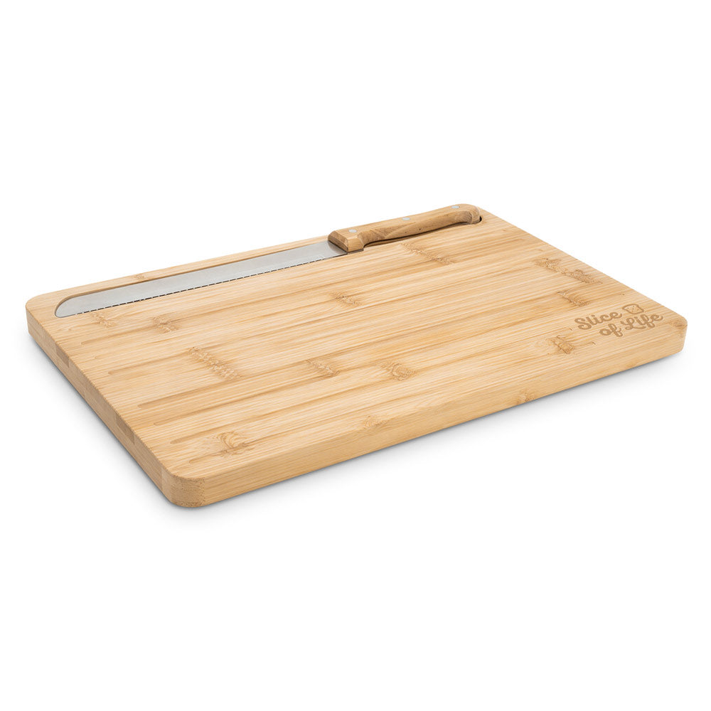 CATCHER - Tábua de Cortar Pão em Bambu com Faca - Ref. 94394